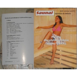 Poradnik dla użytkowników sauny fińskiej- broszura