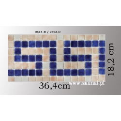 Dekor z mozaiki szklanej - cenefa1rg