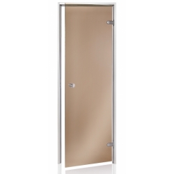 Drzwi szklane do łaźni parowej (szkło/aluminium) 8/20