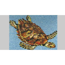 Żółw (D19) obraz z mozaiki 198x180cm