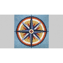 Gwiazda w kole D18 obraz z mozaiki 202x206cm