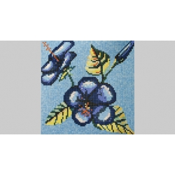 Kwiaty (D63) obraz z mozaiki 203x203cm