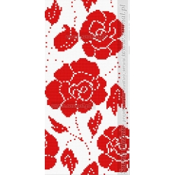 S3 moduły kwiatów obraz z mozaiki 166x343cm