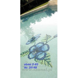 Kwiaty (D63) obraz z mozaiki 203x203cm