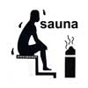Sauna fińska- znak- model męski