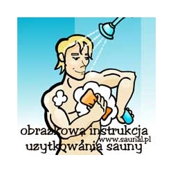 Instrukcja obrazkowa użytkowania sauny fińskiej (męska) WYDRUKOWANA