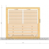 Topaz 2 osobowa sauna infrared firmy Saunal