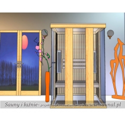 Topaz 2 osobowa sauna infrared firmy Saunal