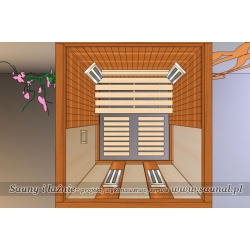 Topaz 2 osobowa sauna infrared firmy Saunal