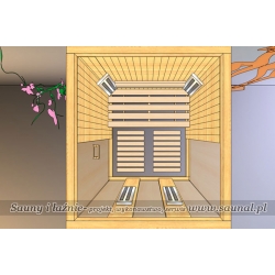 Topaz 2 osobowa sauna infrared firmy Saunal