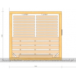 Topaz 2 osobowa sauna infrared firmy Saunal